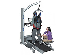 보행훈련 시스템 치료중인 모습